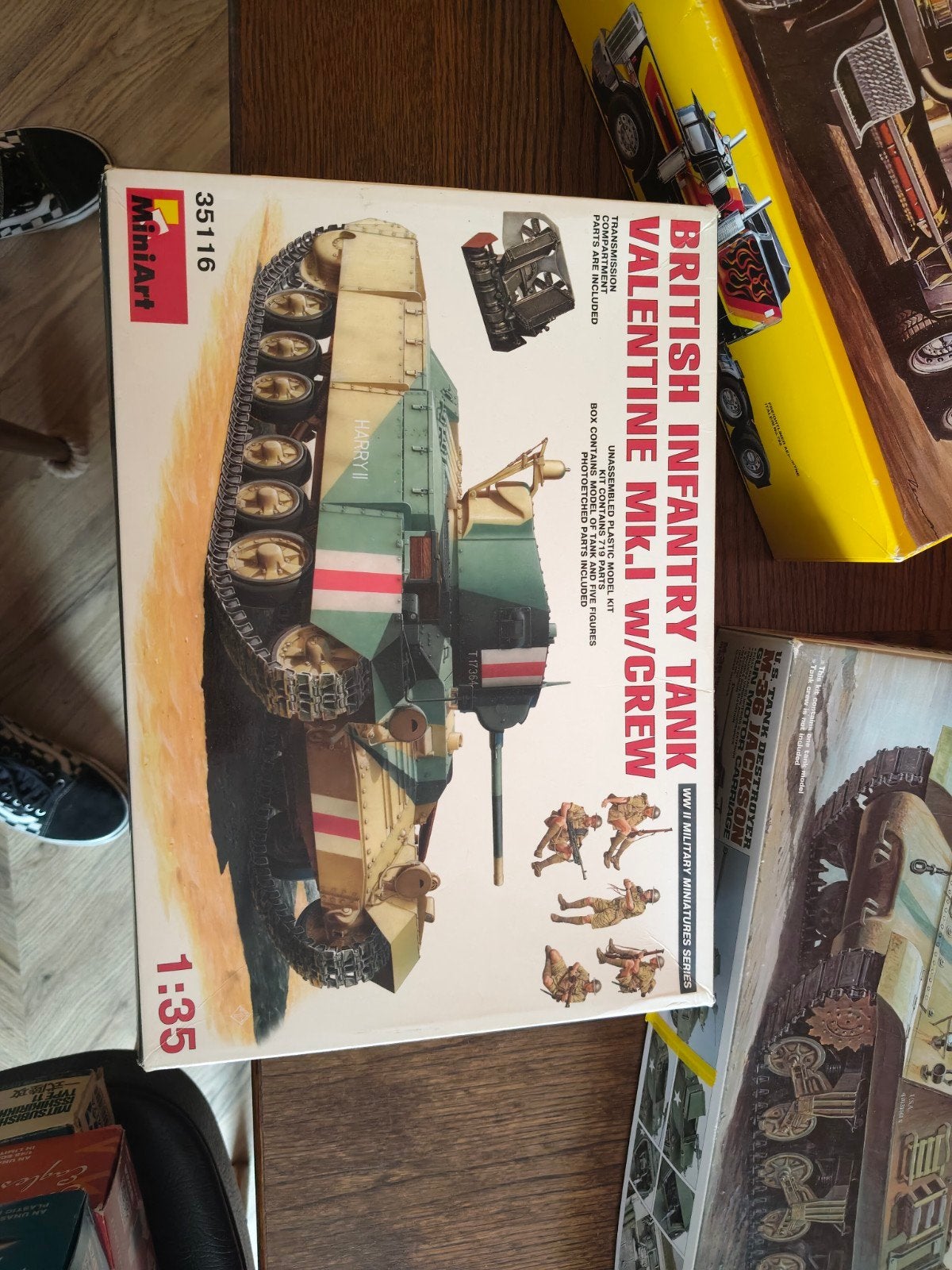 Half gebouwde modelbouw sets - Tanks en Truck, Overige merken, Gebruikt, 1:32 tot 1:50, Overige typen