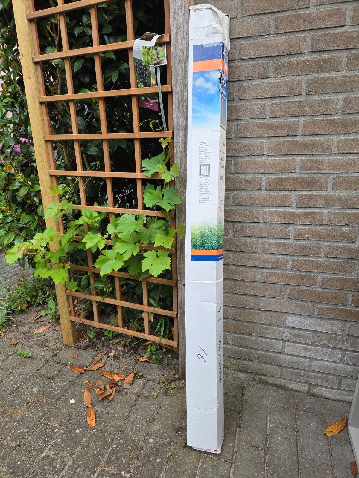 NIEUW Hamstra Hordeur Ultra Wit RAL 9010 (73x150cm), Doe-het-zelf en Verbouw, Deuren en Horren, Ophalen, Minder dan 80 cm, Hordeur