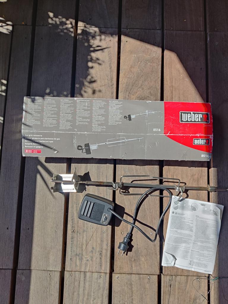 Weber 8516 Draaispit voor barbecue, Tuin en Terras, Barbecue-accessoires, Ophalen of Verzenden, Zo goed als nieuw, Weber