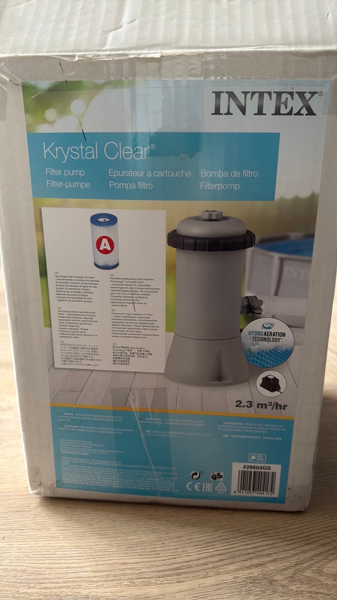 Intex Krystak Clear Model 604G filter pump, Ophalen of Verzenden, Gebruikt, Filter