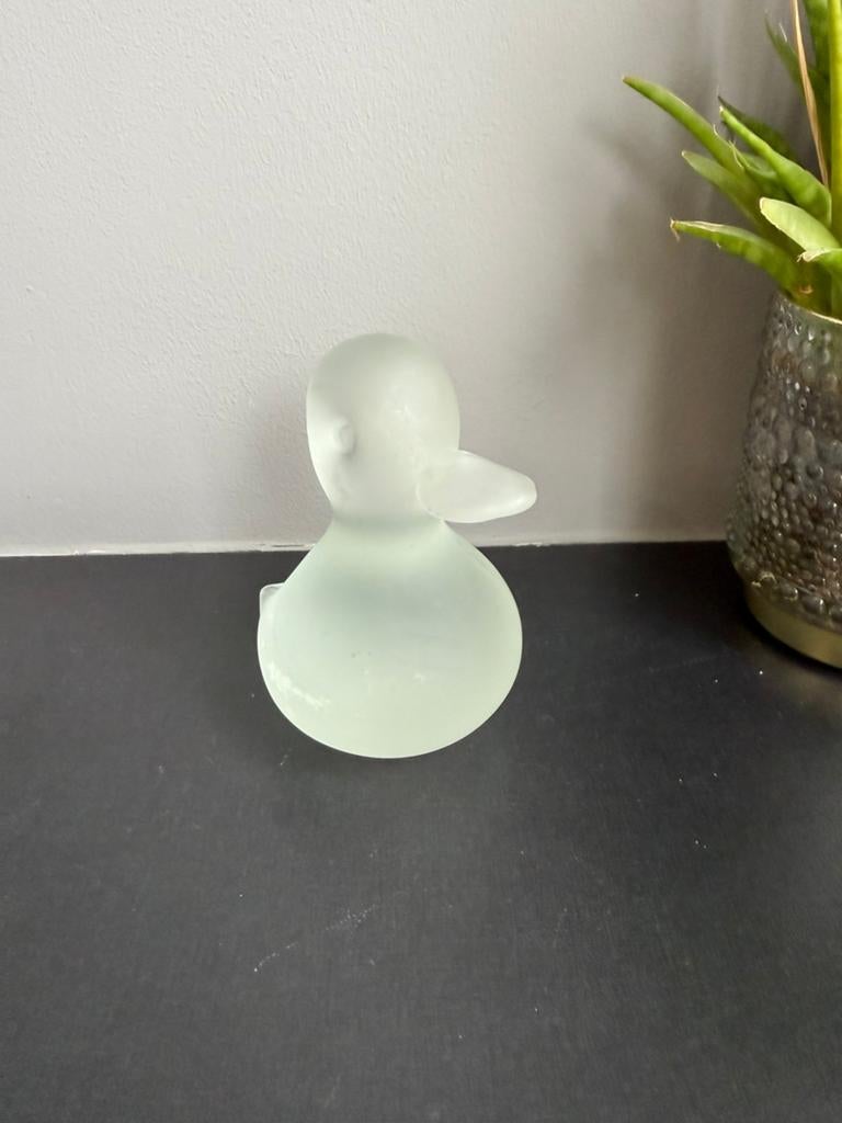Melk glas eendje, Antiek en Kunst, Ophalen of Verzenden