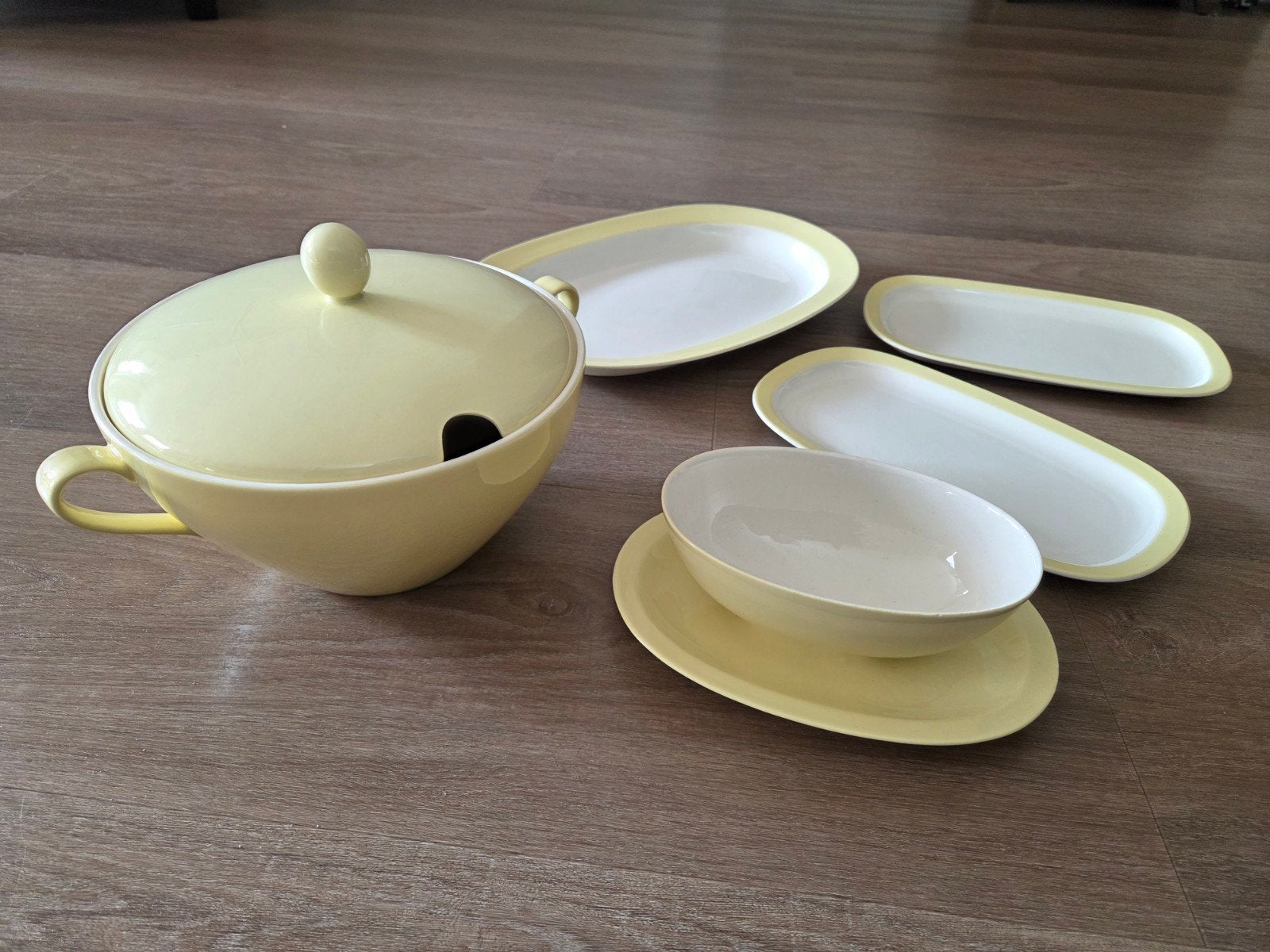 Petrus ragout serveerschalen jus-sauskom en aardappelschaal, Antiek en Kunst, Antiek | Servies los, Ophalen of Verzenden