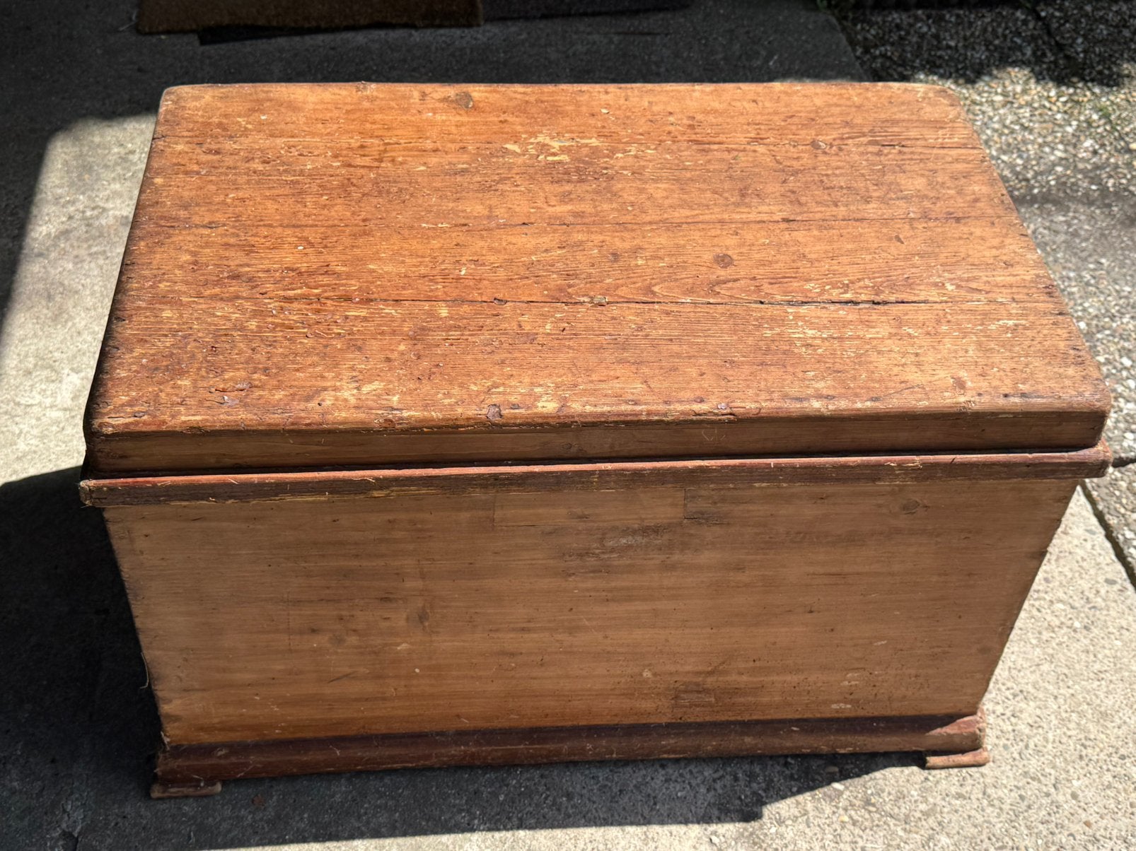 Oude houten kist, Ophalen, Gebruikt, 50 tot 100 cm, 75 tot 100 cm