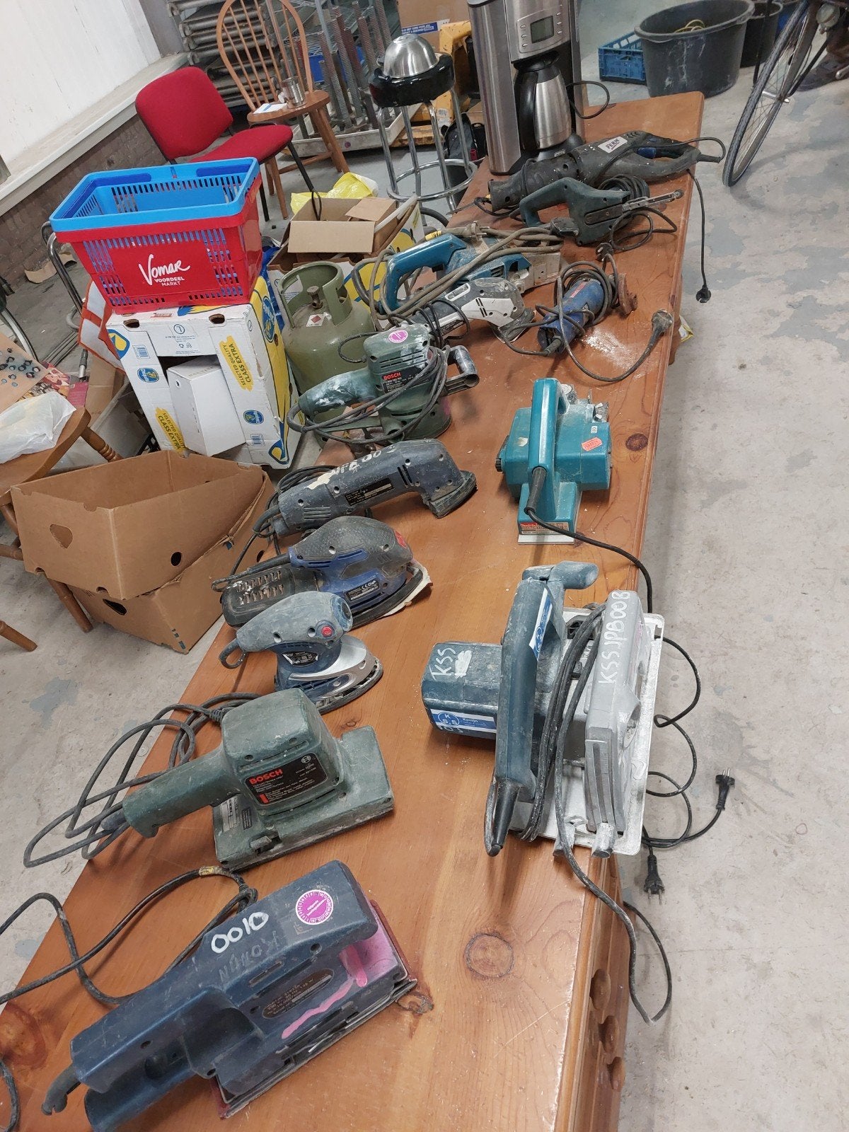 Diverse partij elektrisch gereedschap, Doe-het-zelf en Verbouw, Ophalen, Gebruikt