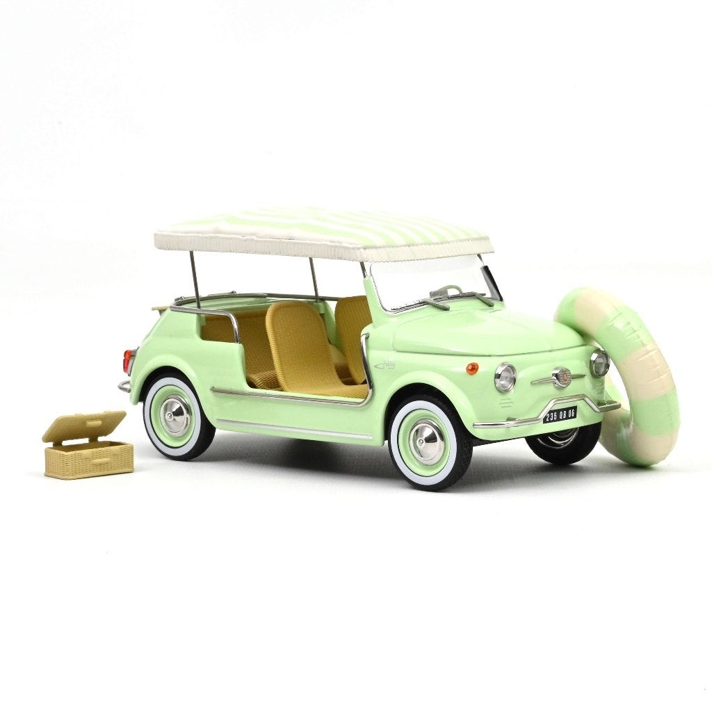 Norev 1:18 Fiat 500 Jolly 1965 green. Levering 10-2026, -, Nieuw, Norev, Ophalen of Verzenden
