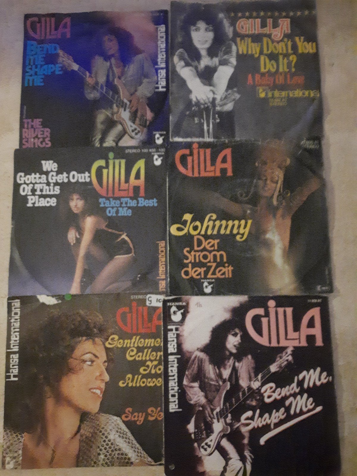 11x vinyl singels van Gilla, Cd's en Dvd's, Ophalen of Verzenden, Zo goed als nieuw, Nederlandstalig