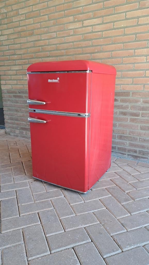MaxxHome Retro Koelkast met Vriesvak - 86L, Witgoed en Apparatuur, Koelkasten en IJskasten, 75 tot 100 liter, Ophalen, Gebruikt