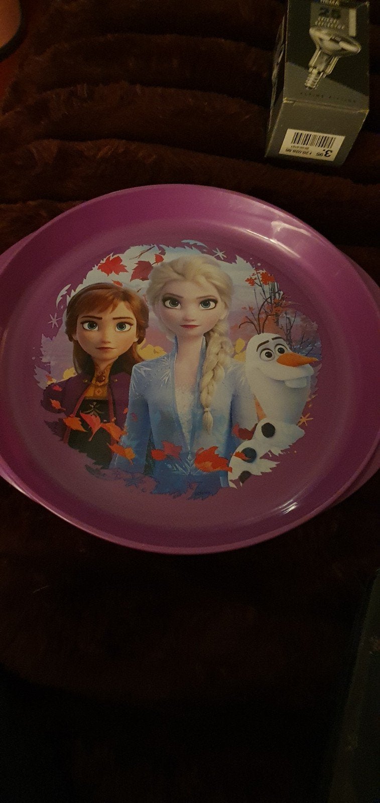 Frozen bordje - Elsa, Anna en Olaf, Verzenden, Gebruikt, Overige typen