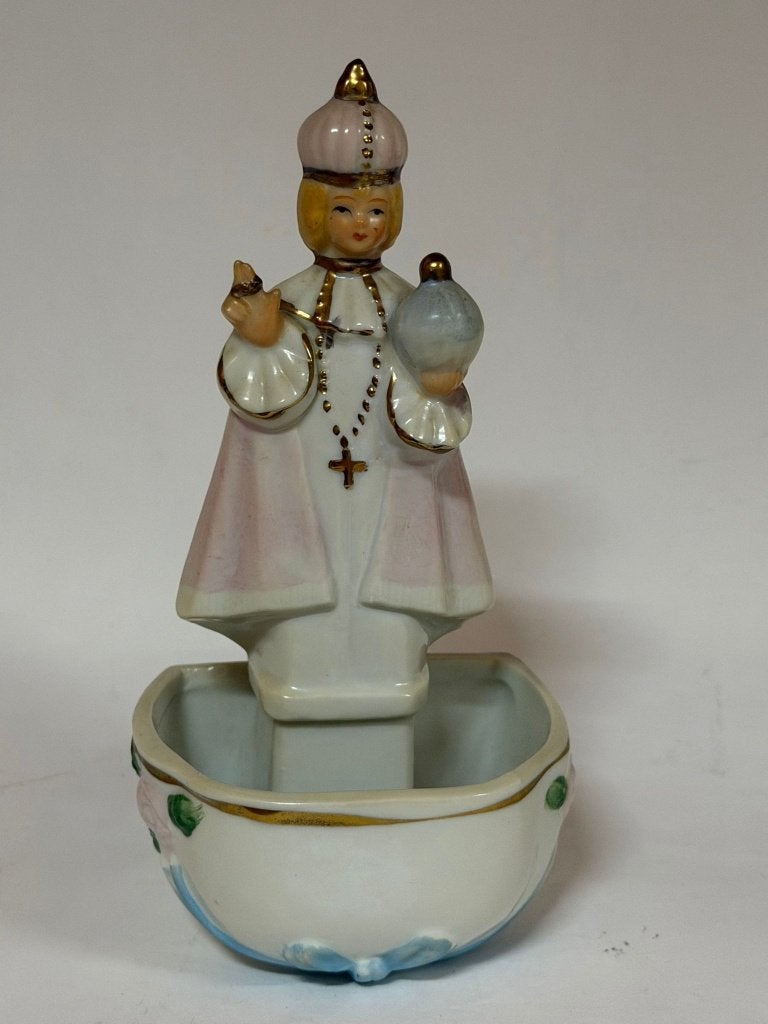 Vintage porseleinen wijwaterbakje, Antiek en Kunst, Antiek | Religie, Ophalen