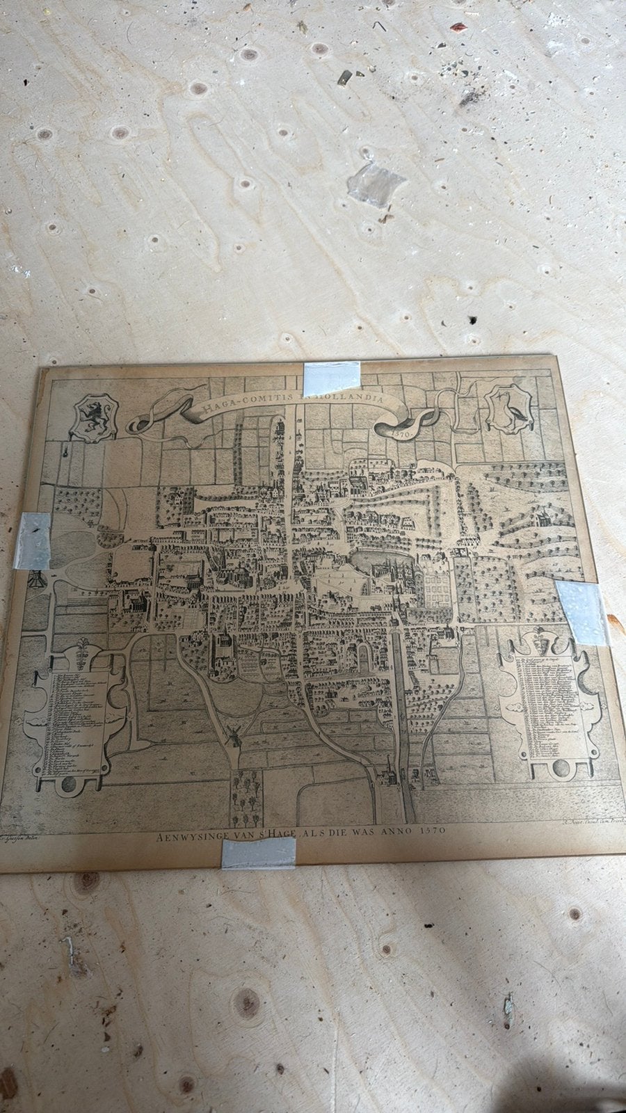 Den haag plattegrond landkaart, Boeken, Atlassen en Landkaarten, Ophalen, 1800 tot 2000, Nederland, Landkaart