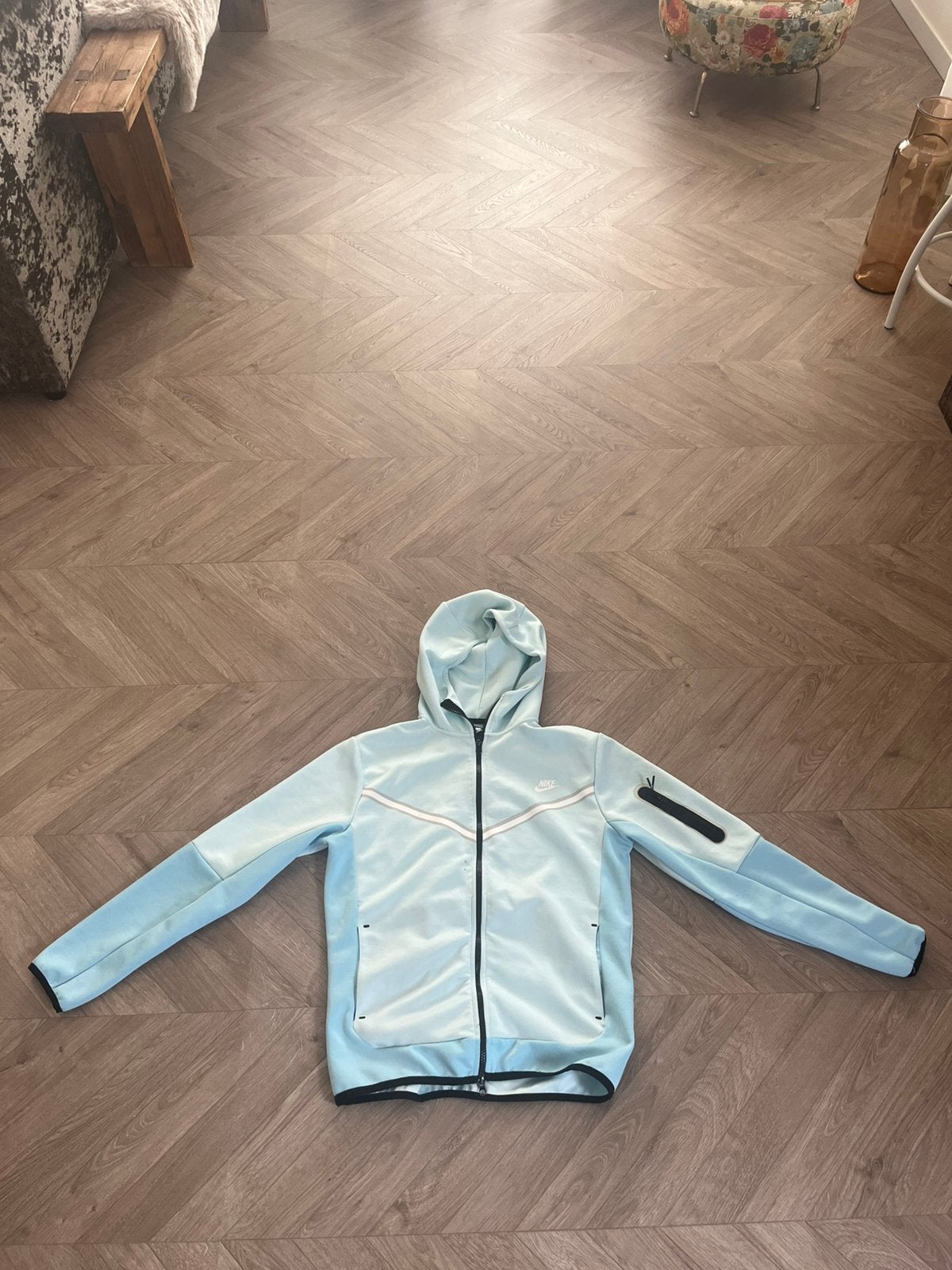Nike tech fleece vest M, Kleding | Heren, Ophalen of Verzenden, Zo goed als nieuw, Grijs