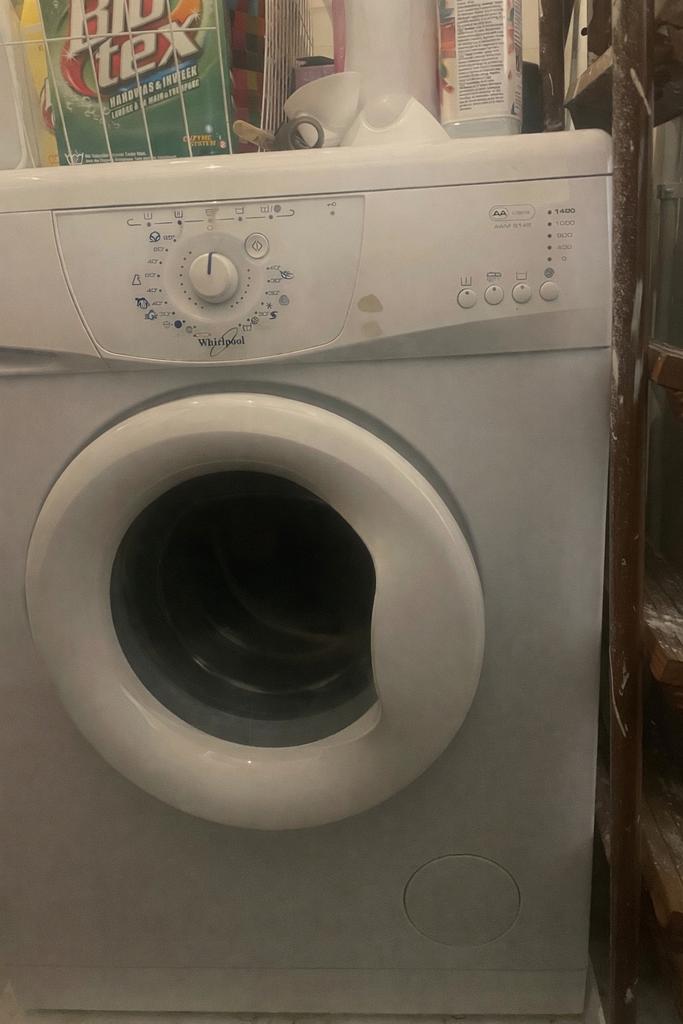 Whirlpool wasmachine – werkt goed – €30, Gebruikt, Ophalen of Verzenden, Voorlader, Kort programma