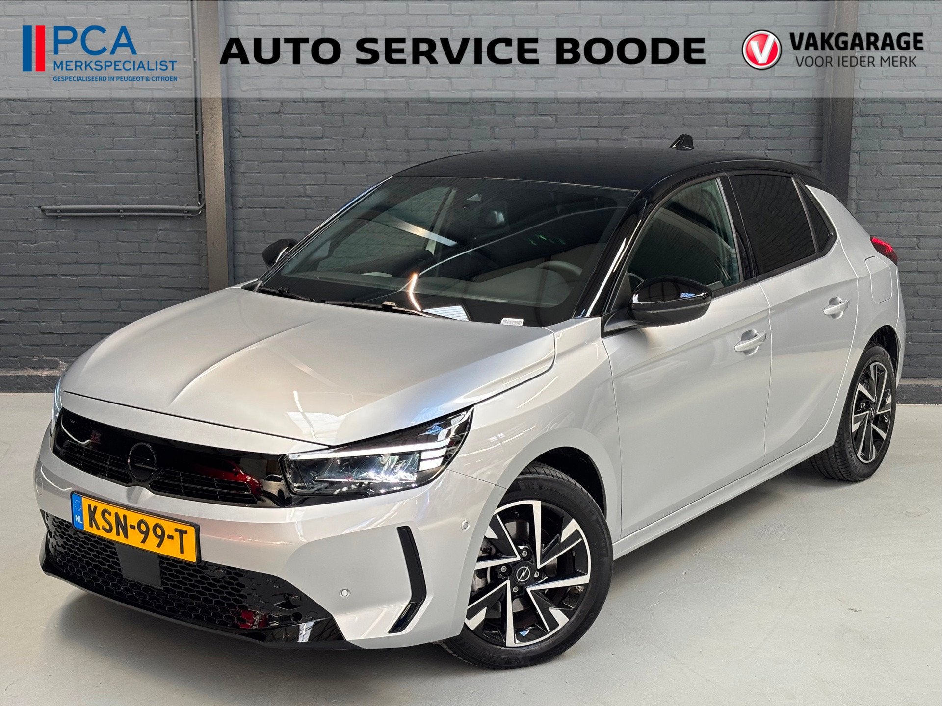 Opel CORSA 1.2 Turbo (100 pk) GS - half leder - groot naviga, Auto's, Voorwielaandrijving, 101 pk, Gebruikt, Leder en Stof