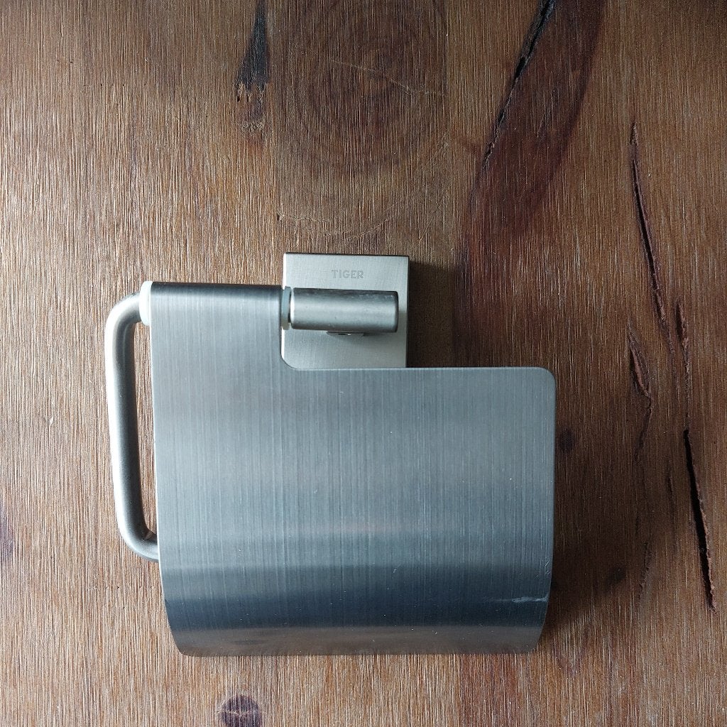 Wc rolhouder geborsteld RVS Tiger , Toilet-accessoire, Gebruikt, Overige merken, Ophalen of Verzenden