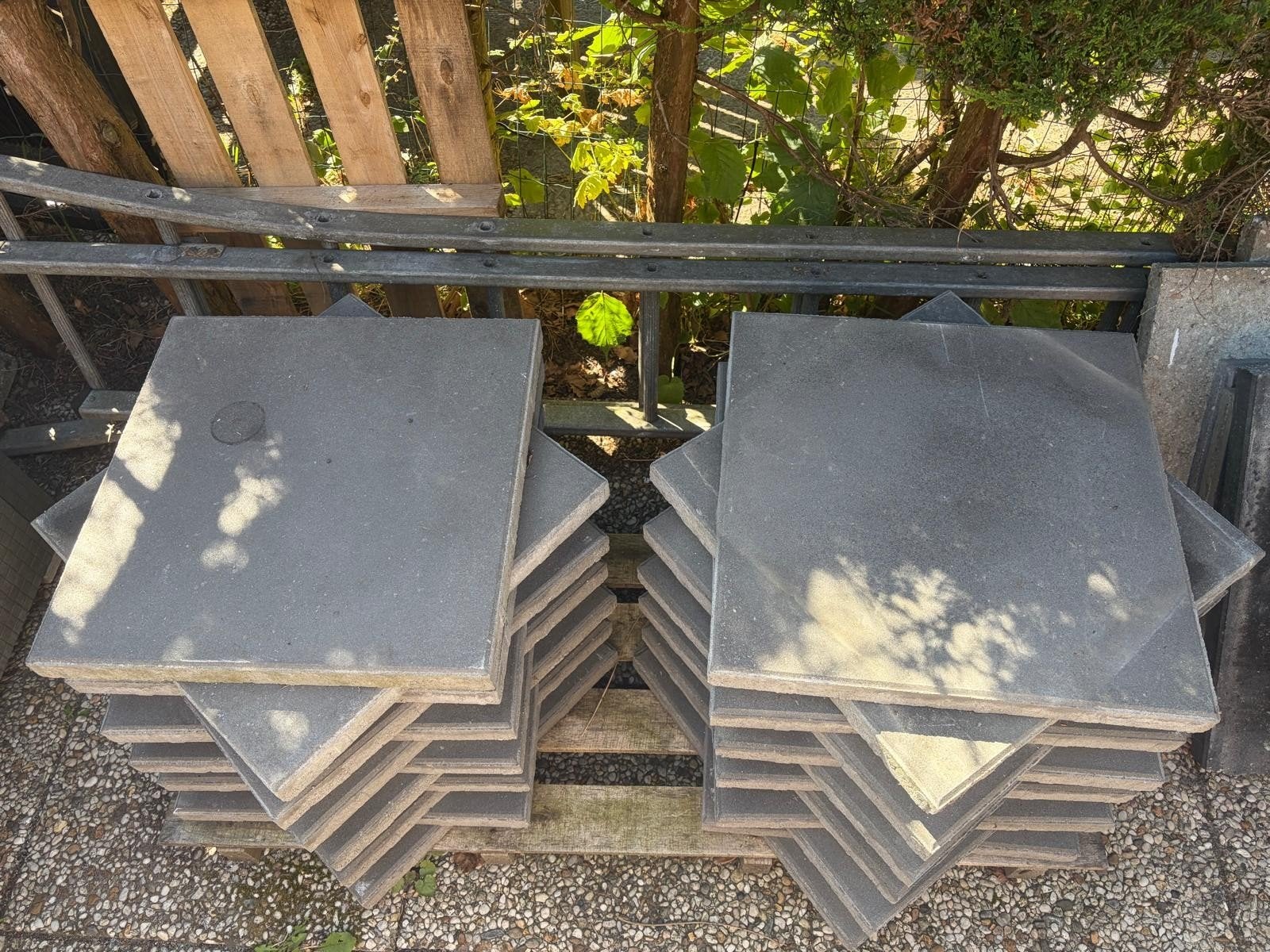Excluton 24x ongebruikte terrastegels 50x50 cm (Hornbach), Ophalen, 40 tot 60 cm, Gebruikt, 40 tot 60 cm