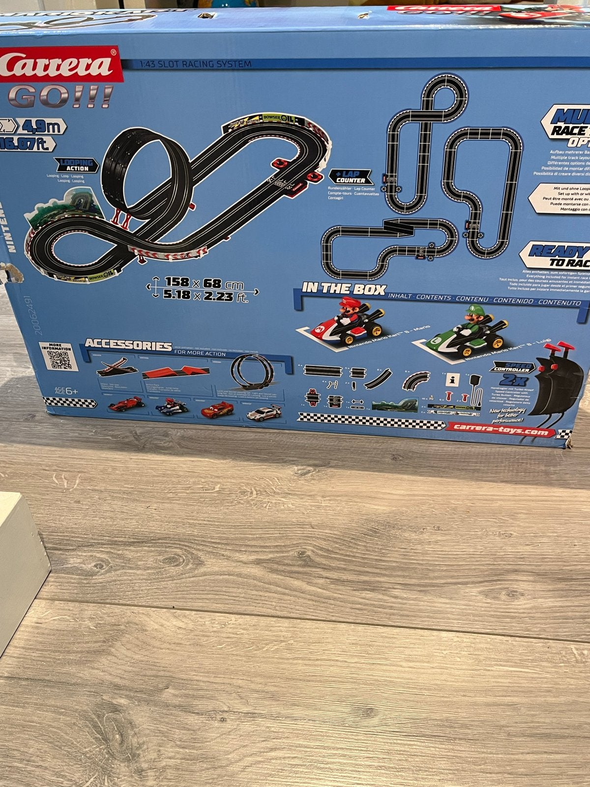 Carrera GO!!! Mario Kart Racebaan - Compleet in doos, Ophalen, Racebaan, Carrera, Zo goed als nieuw