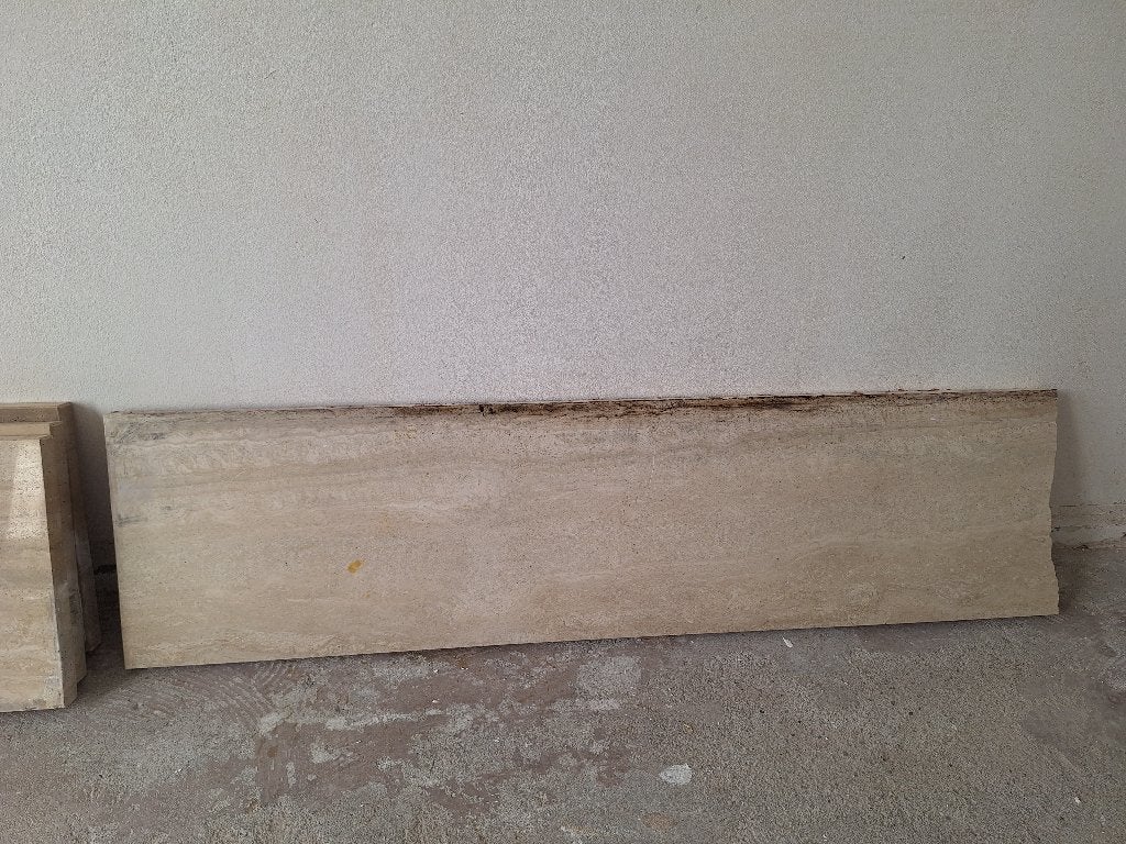4 Travertin raamlijsten, Ophalen, Gebruikt, 100 tot 150 cm, Hardsteen