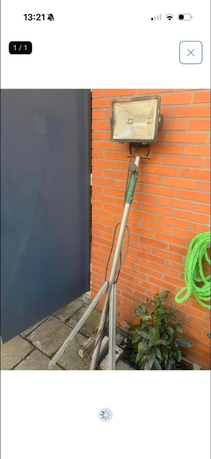 Bouwlamp met statief - Krachtige verlichting, Gebruikt, Met statief, Ophalen of Verzenden, Lamp met armatuur