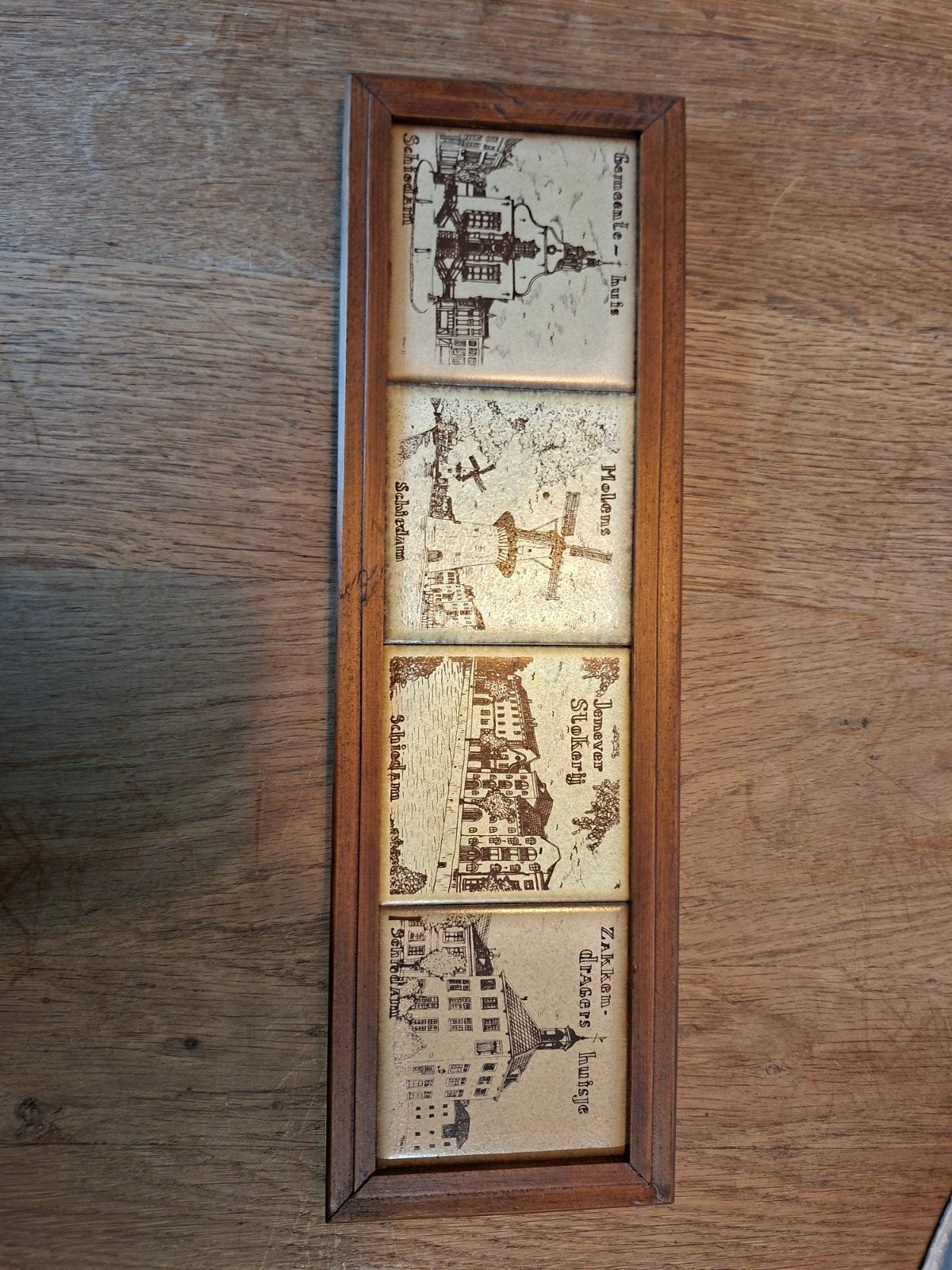 Vintage Schiedam Tegeltableau - C. Batenburg, Antiek en Kunst, Ophalen of Verzenden