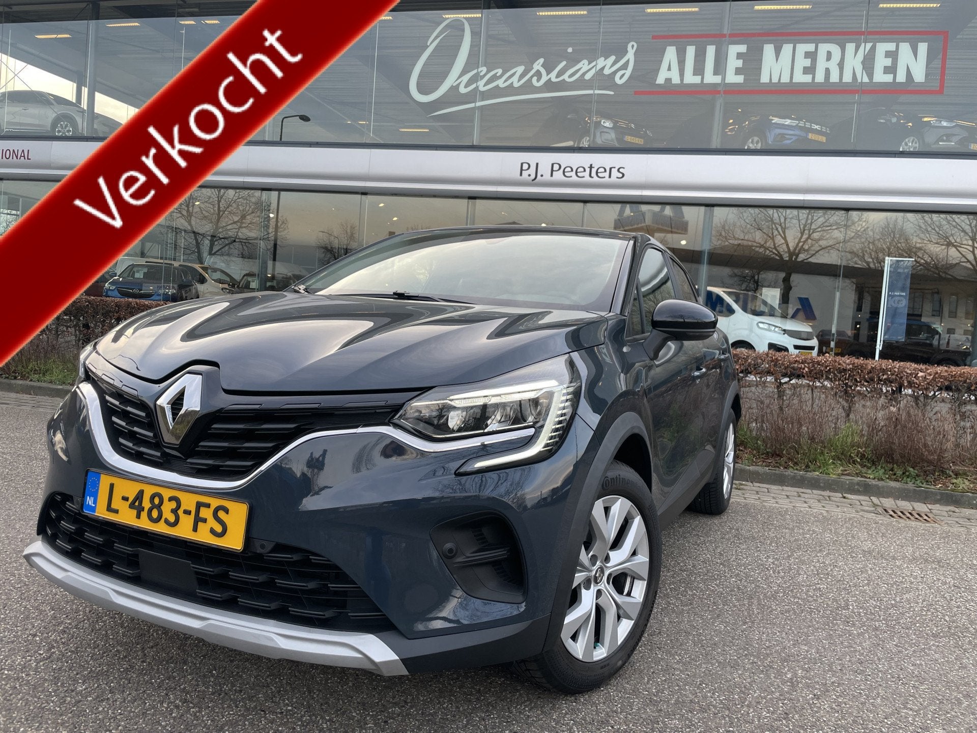 Renault Captur 1.0 TCe 100 Bi-Fuel Business Zen Airco - Crui, Auto's, Voorwielaandrijving, Stof, Gebruikt, Euro 6