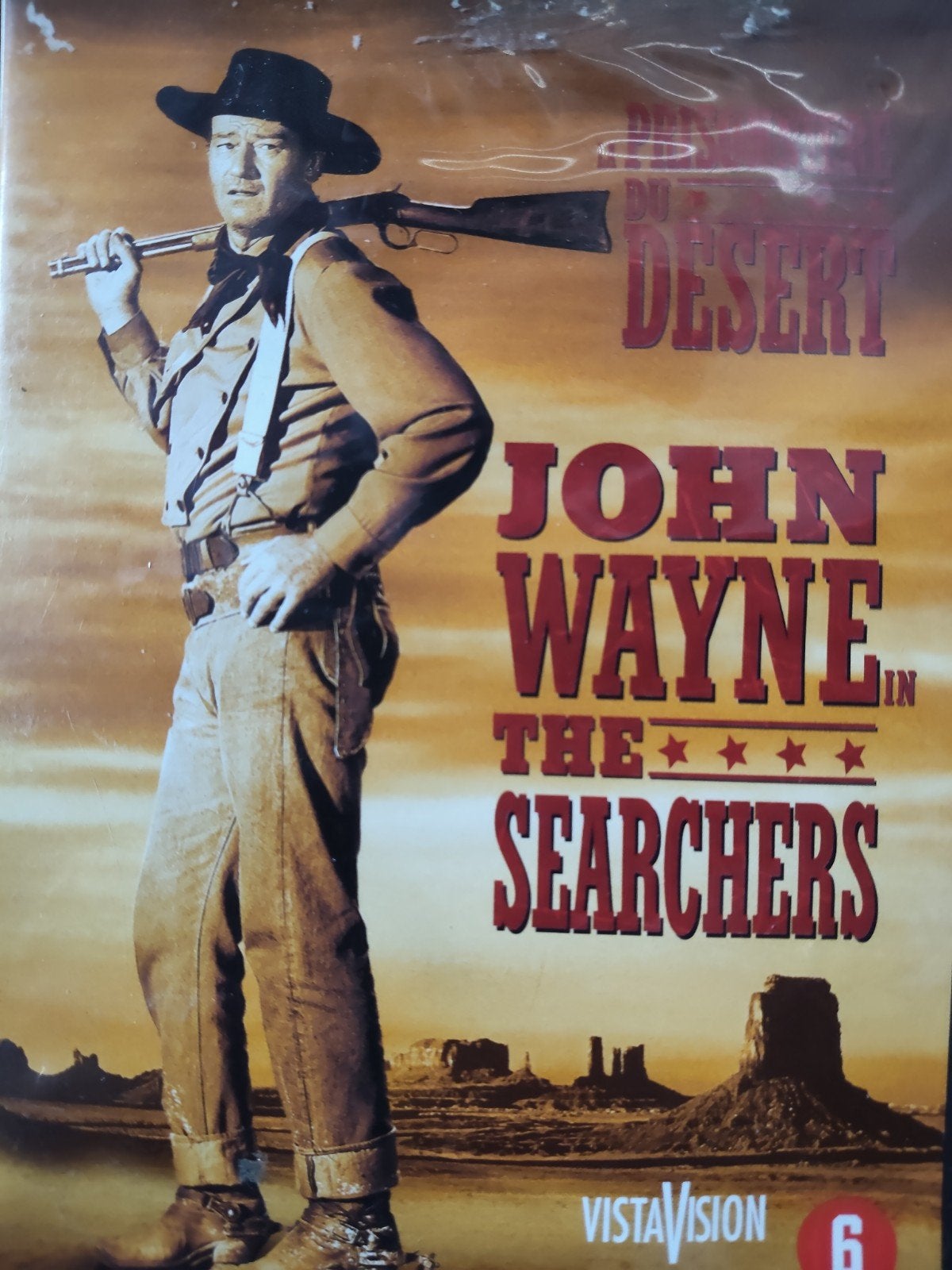 The Searchers Dvd NL ZGAN John Wayne Western DVD, Engels, Inclusief doosje, Drama, Italiaans