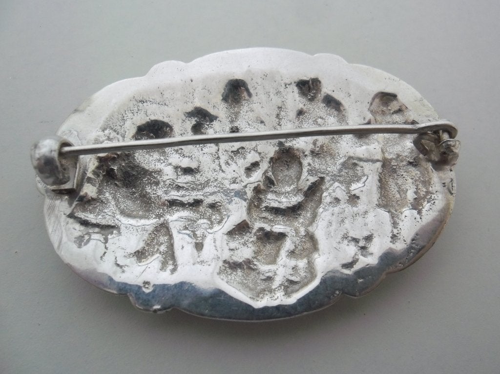 zilveren oud Hollandse broche [331], Verzenden, Zilver, Broche