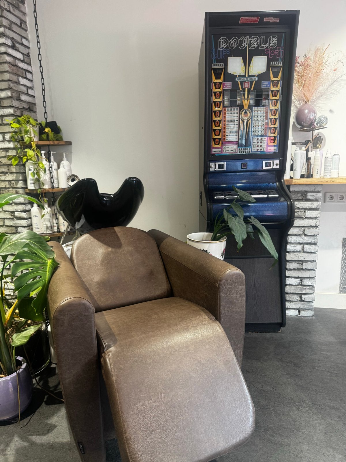 massage stoel, Ophalen, Gebruikt, Bruin, Leer