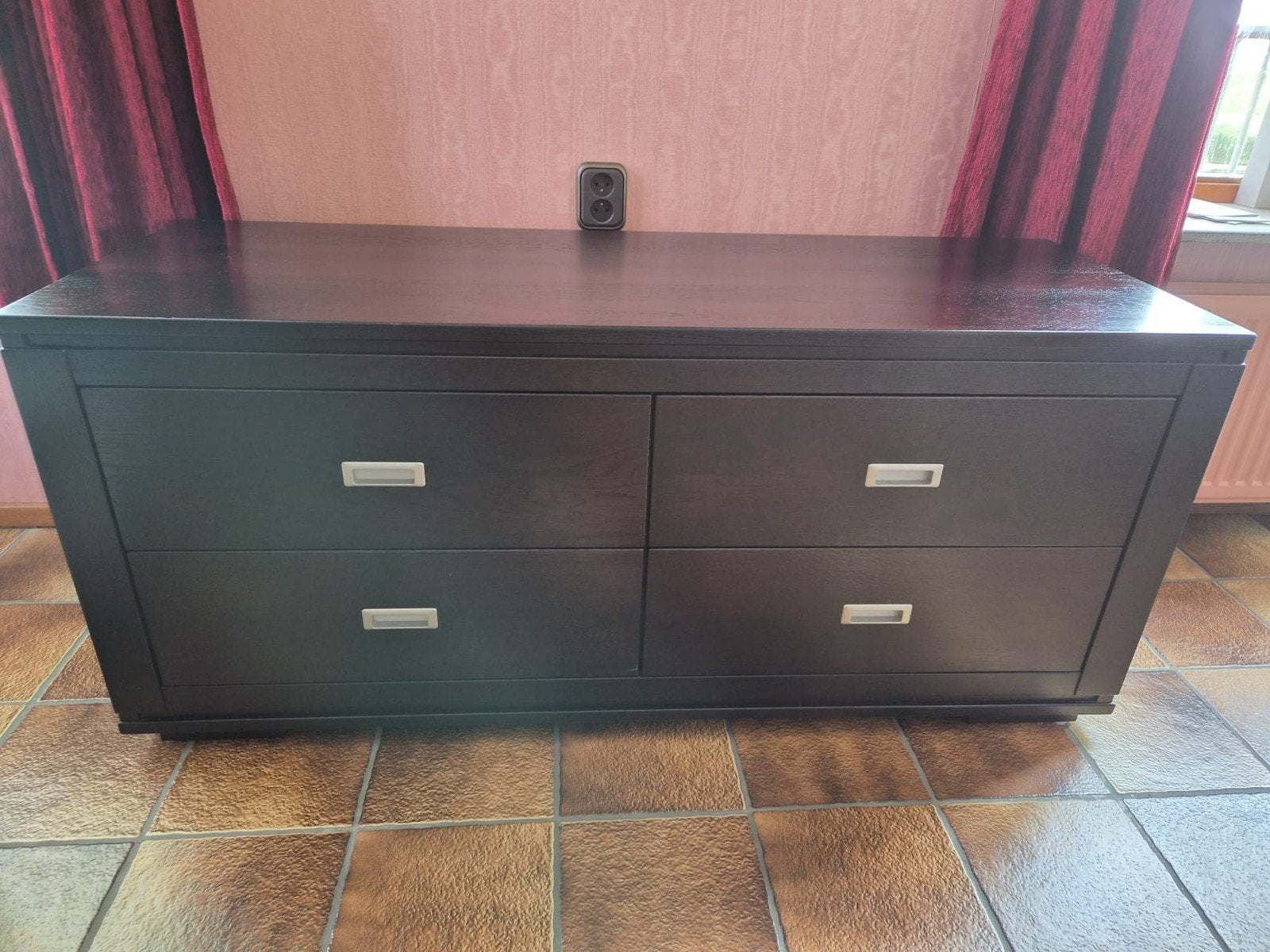 Tv meubel / dressoir met 4 laden - Zo goed als nieuw, Ophalen of Verzenden, Zo goed als nieuw, 25 tot 50 cm, Minder dan 100 cm