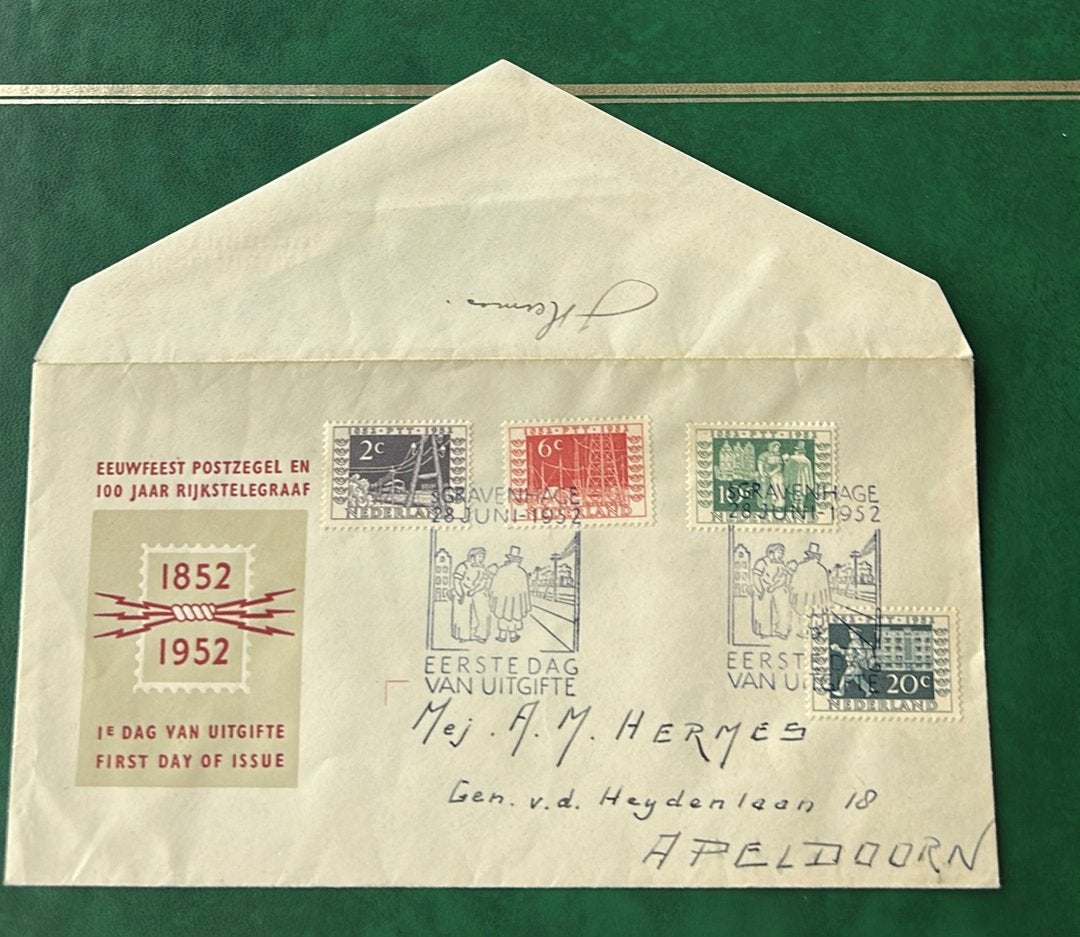 Nederland FDC E10 met adres, Verzenden, Nederland