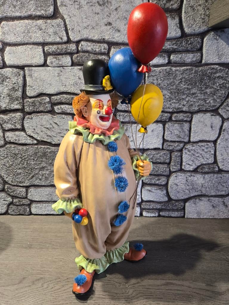 Jun Asilo gesigneerd clown nieuw in de doos, Verzamelen, Beelden en Beeldjes, Ophalen of Verzenden, Nieuw, Fantasy