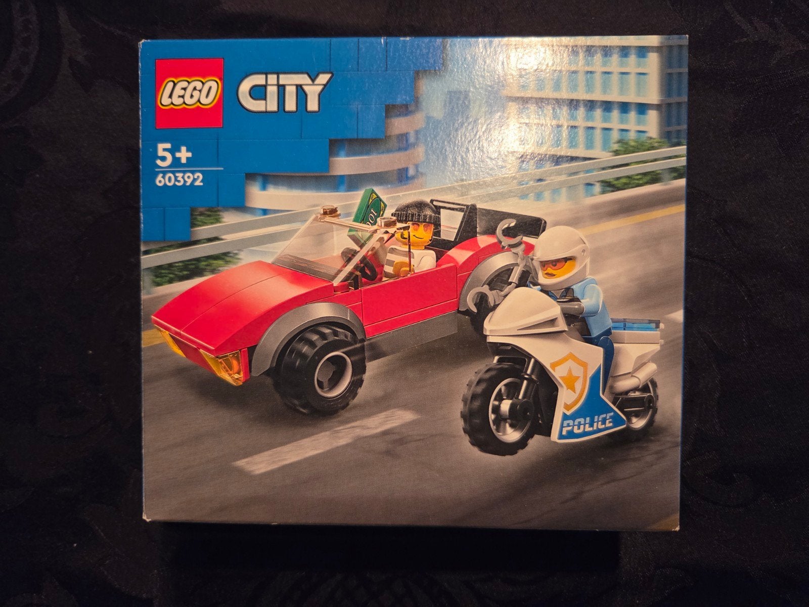 LEGO City Achtervolging Auto op Politie Motor 60392, City, Lego, Nieuw, Ophalen of Verzenden