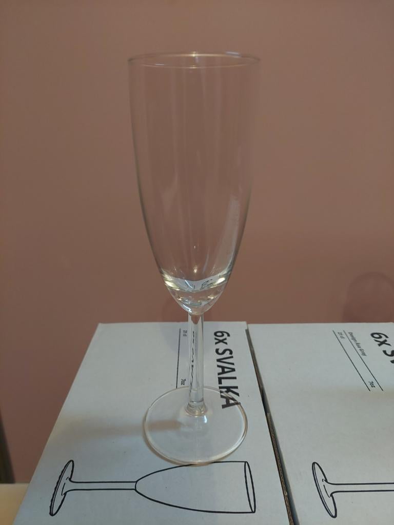 Champagne glazen - IKEA SVALKA, Ophalen, IKEA, Nieuw, Glas