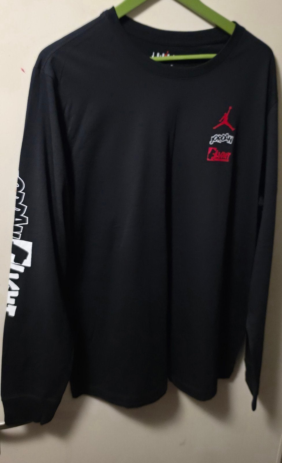 AIR JORDAN FLIGHT LONGSLEEVE MAAT XL, Ophalen of Verzenden, Nieuw, Maat 56/58 (XL), Zwart
