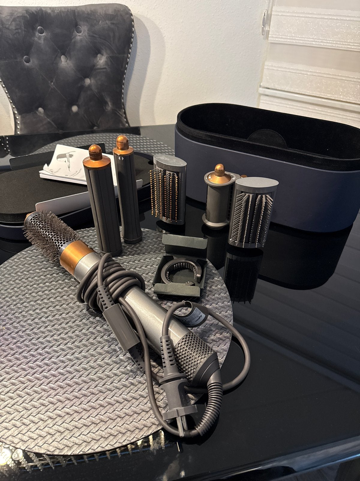 Dyson Airwrap Complete Styler met accessoires en doos, Ophalen, Zo goed als nieuw, Haarverzorging