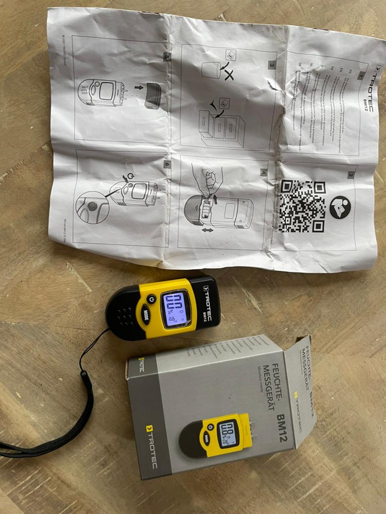 Trotec vochtmeter, Doe-het-zelf en Verbouw, Meetapparatuur, Ophalen of Verzenden, Zo goed als nieuw