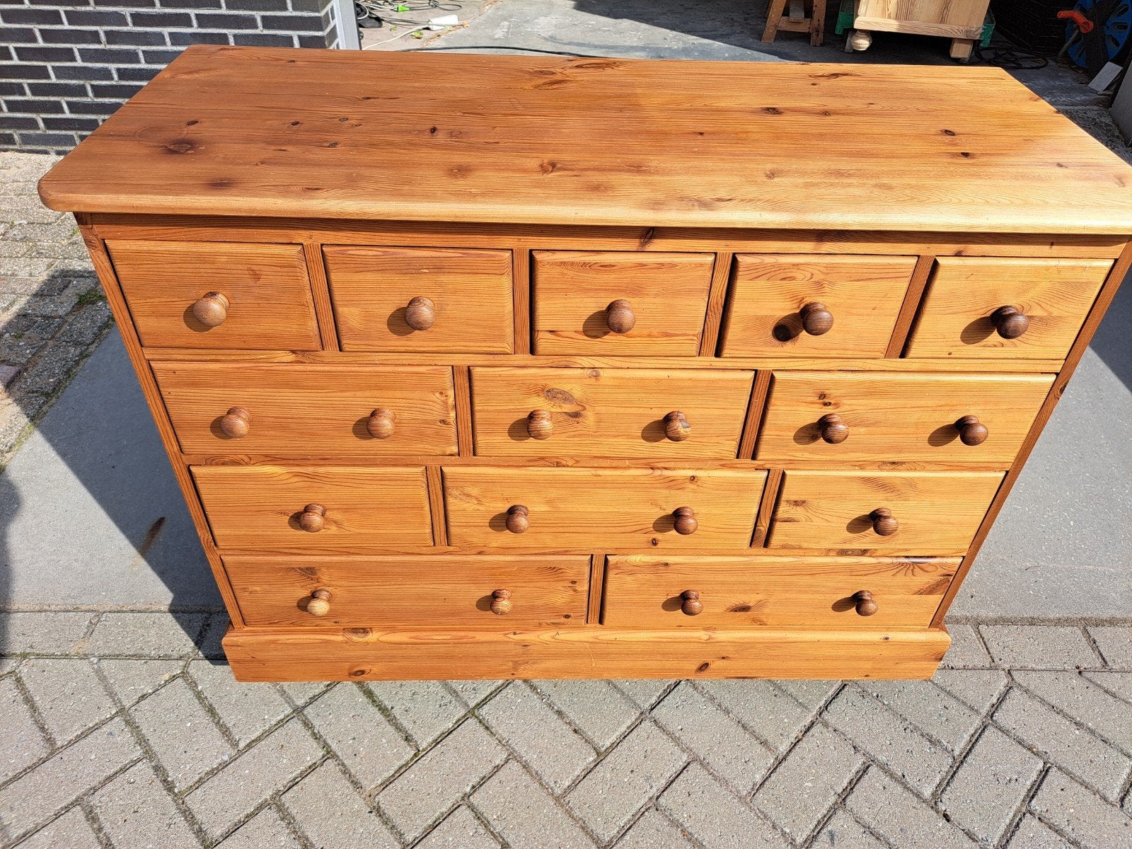 oud grenen ladekast commode gratis bezorging regio, R.kooij65@gmail.com, Gebruikt, 100 tot 150 cm, 5 laden of meer