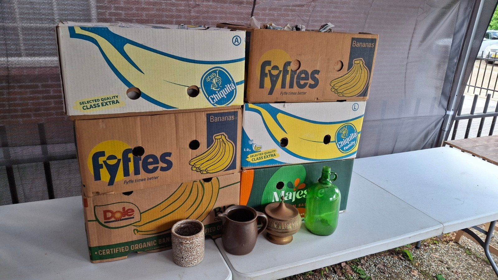Rommelmarktspullen in 1 koop. Over van garagesale., Diversen, Rommelmarktspullen, Ophalen, Gebruikt
