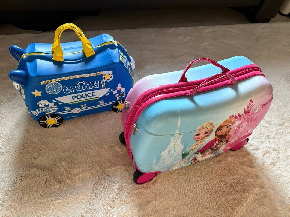 Trunki Kinderkoffers: Politieauto & Frozen, Ophalen, Gebruikt
