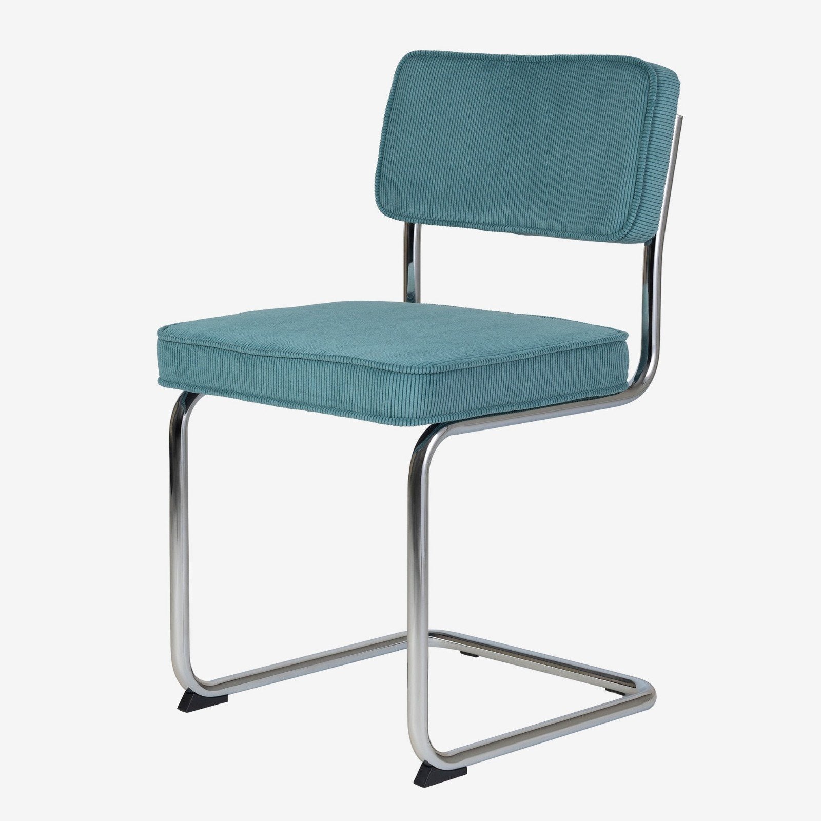 6 stuks eetkamerstoel Ribstof Zuiver Ridge Rib Stijl, Ophalen, Overige kleuren, Retro, Modern, Vintage, Zo goed als nieuw