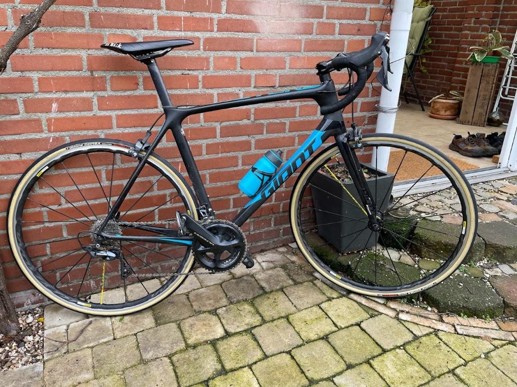 Giant racefiets TCR SL 0 (verstelbare zadelpen) maat M/L, Ophalen, Gebruikt, Carbon, Giant