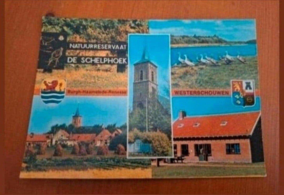 Oude ansichtkaart Burgh-Haamstede / Westerschouwen, Ophalen of Verzenden, 1960 tot 1980, Ongelopen, Zeeland