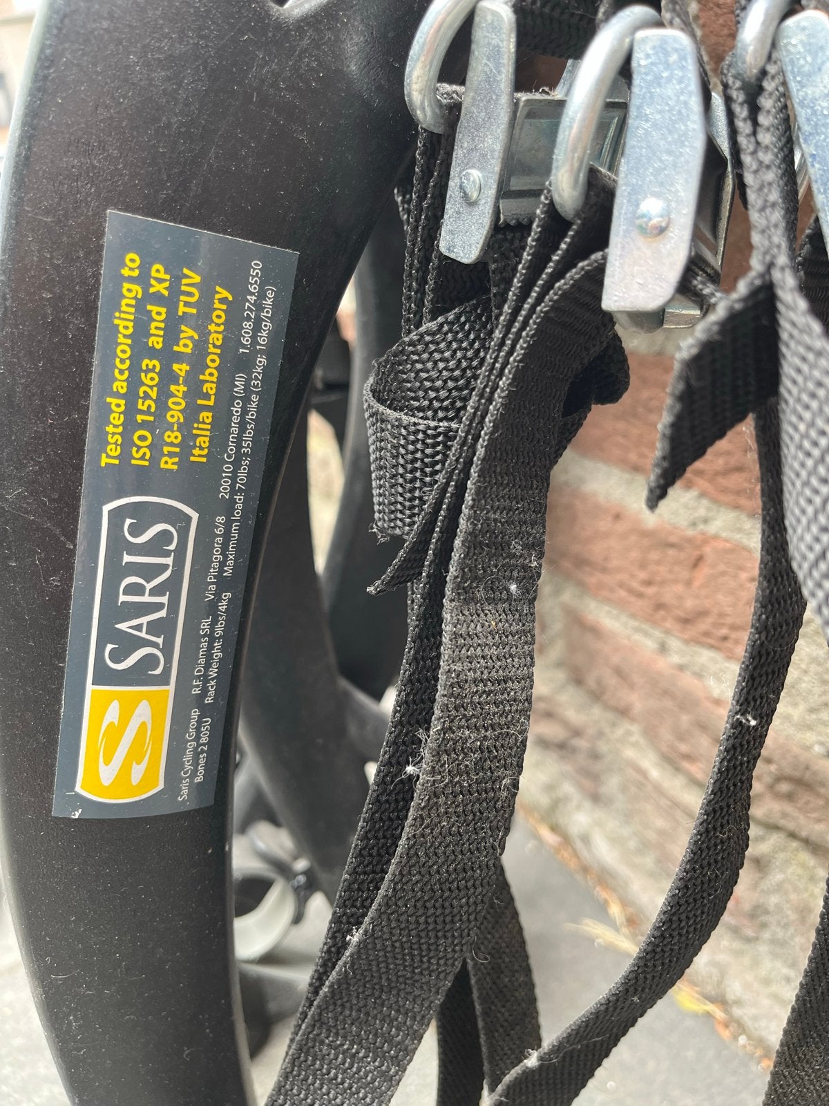 Saris fietsendrager voor 2 fietsen - Achterklepdrager, Ophalen, 2 fietsen, Gebruikt, Achterklepdrager