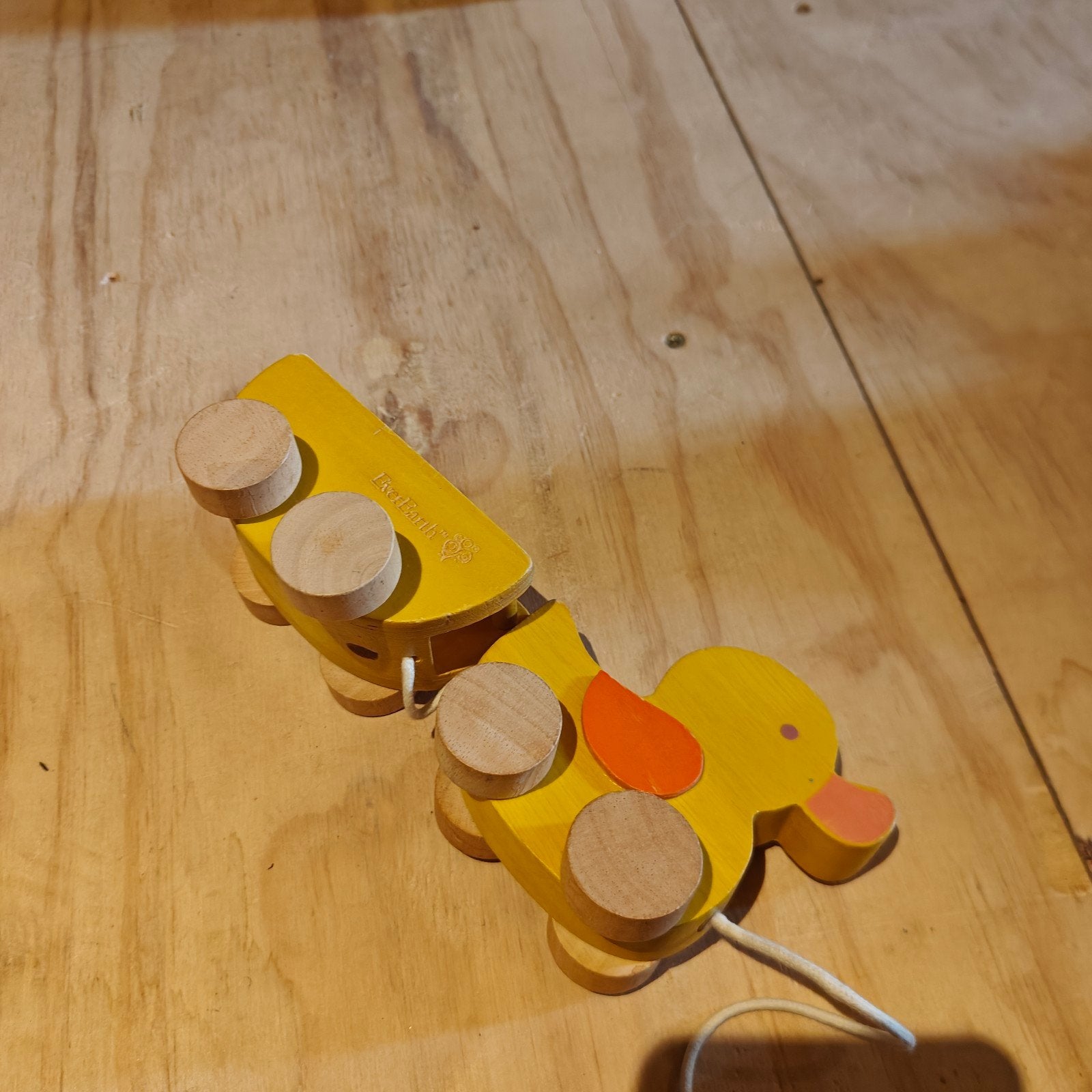 Ever Earth Houten Duw- of Trekspeelgoed Eend met Kar, Kinderen en Baby's, Speelgoed | Houten speelgoed, Ophalen, Gebruikt, Duw- of Trekspeelgoed