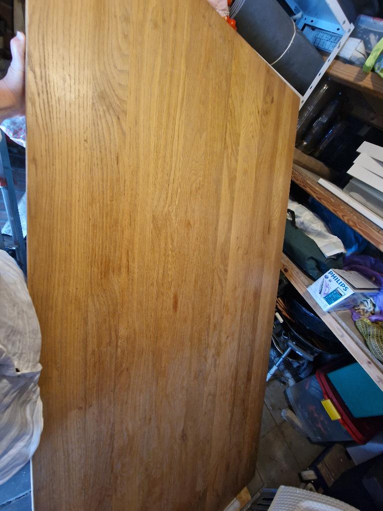 Eettafel eiken patine, Ophalen, Gebruikt, Eikenhout, 50 tot 100 cm