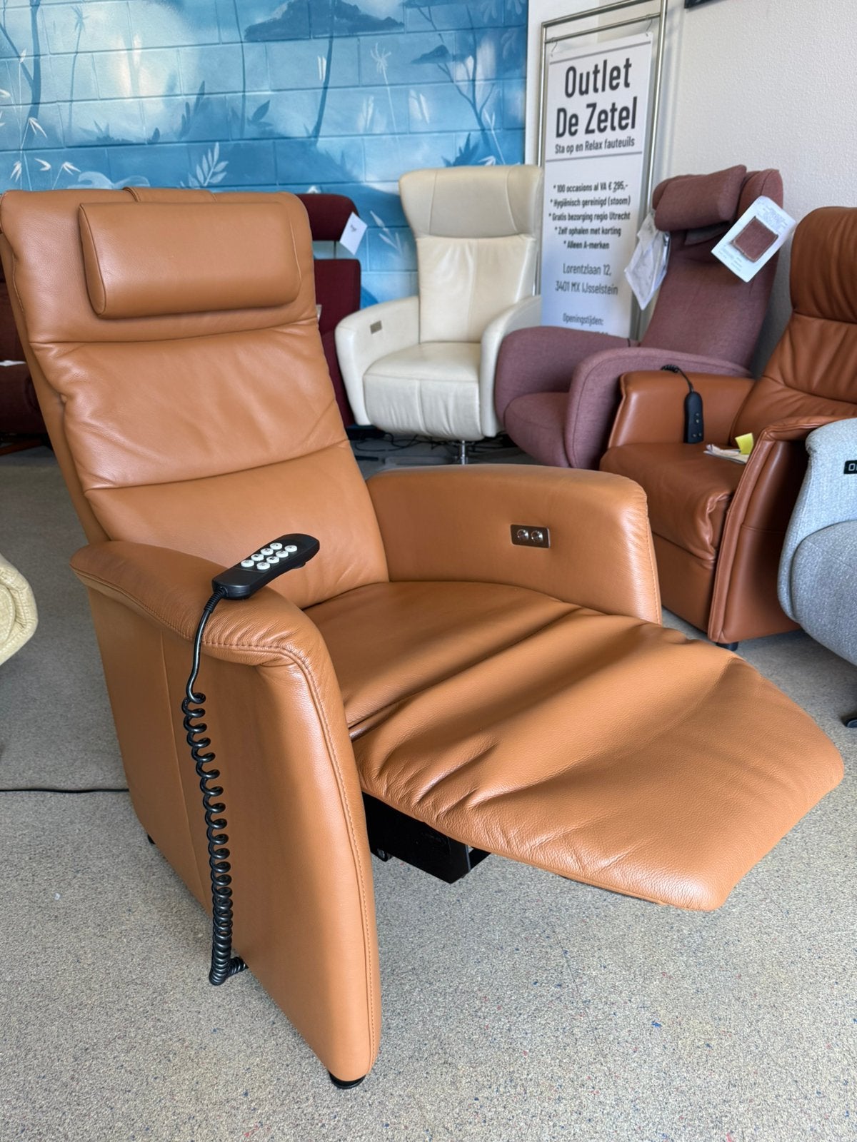 Prominent sta op stoel relax fauteuil luxe uitvoering