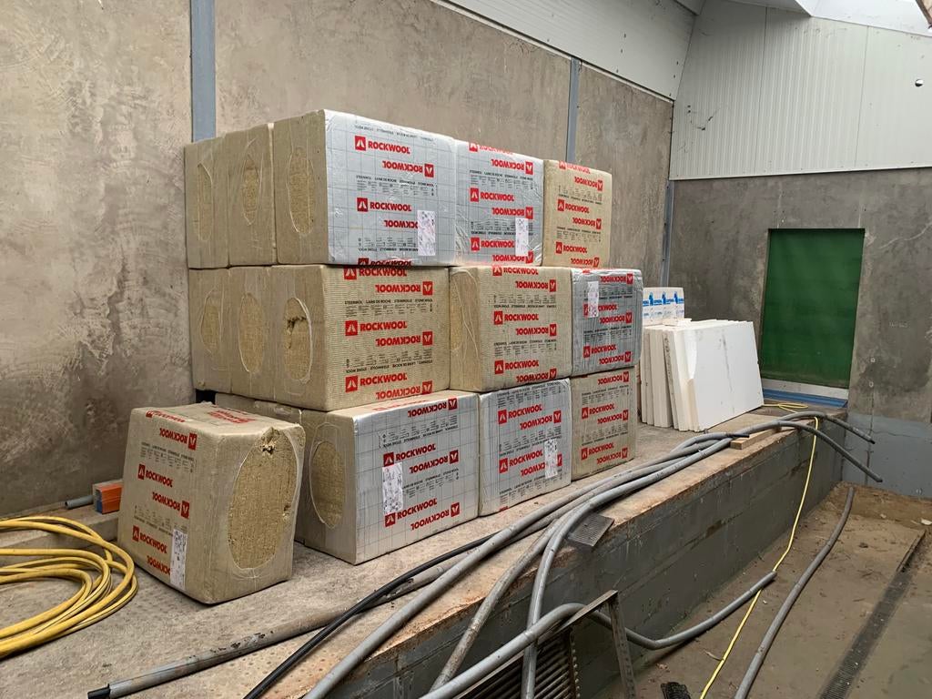 Isolatie rockwool, Ophalen of Verzenden, Zo goed als nieuw, Minder dan 10 m², Laminaat