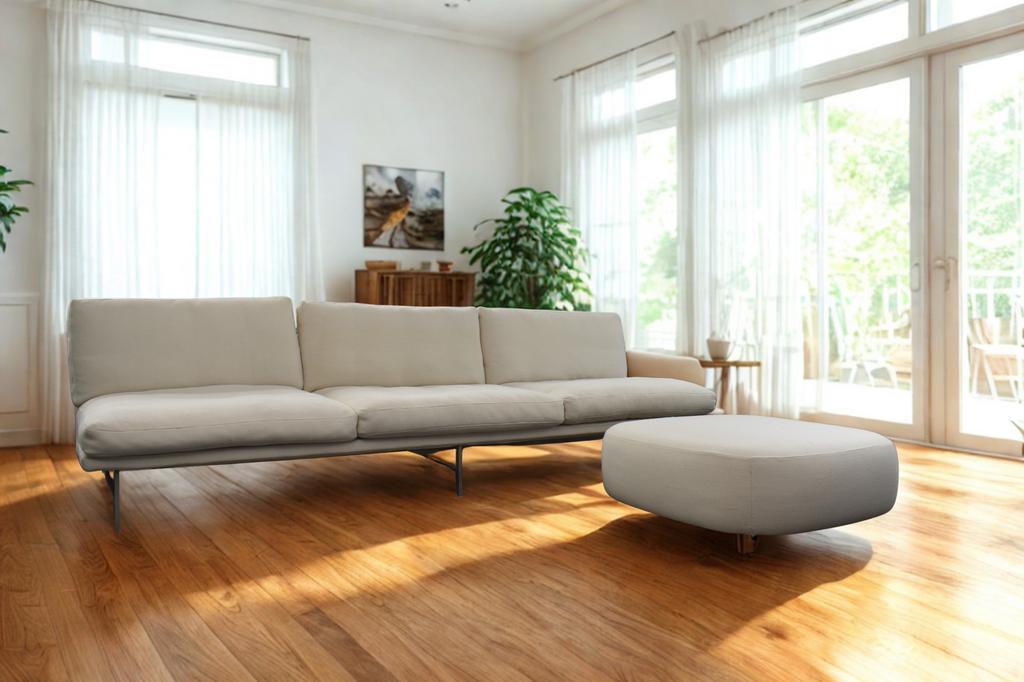 Frits Hansen deens design Piero Lissoni design bank, Ophalen of Verzenden, Zo goed als nieuw, Minder dan 10 m², Crème