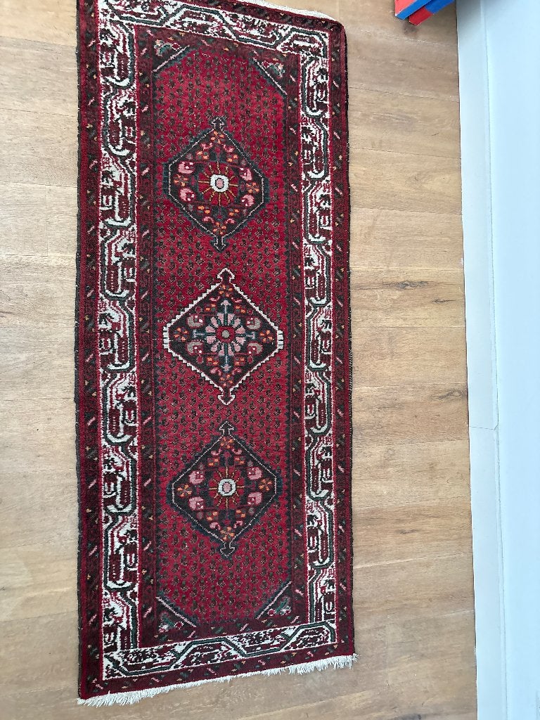Tapijt, Ophalen, Gebruikt, Blauw, 200 cm of meer