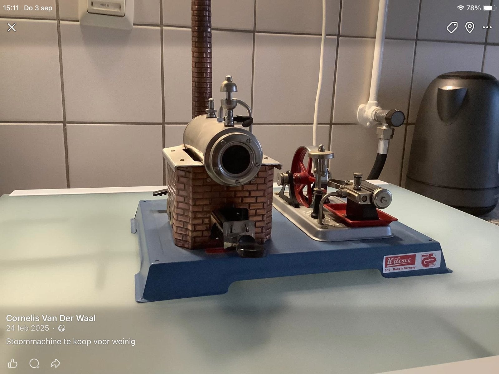 Wilesco stoommachine - Zo goed als nieuw, Ophalen of Verzenden, Zo goed als nieuw, Jongen of Meisje