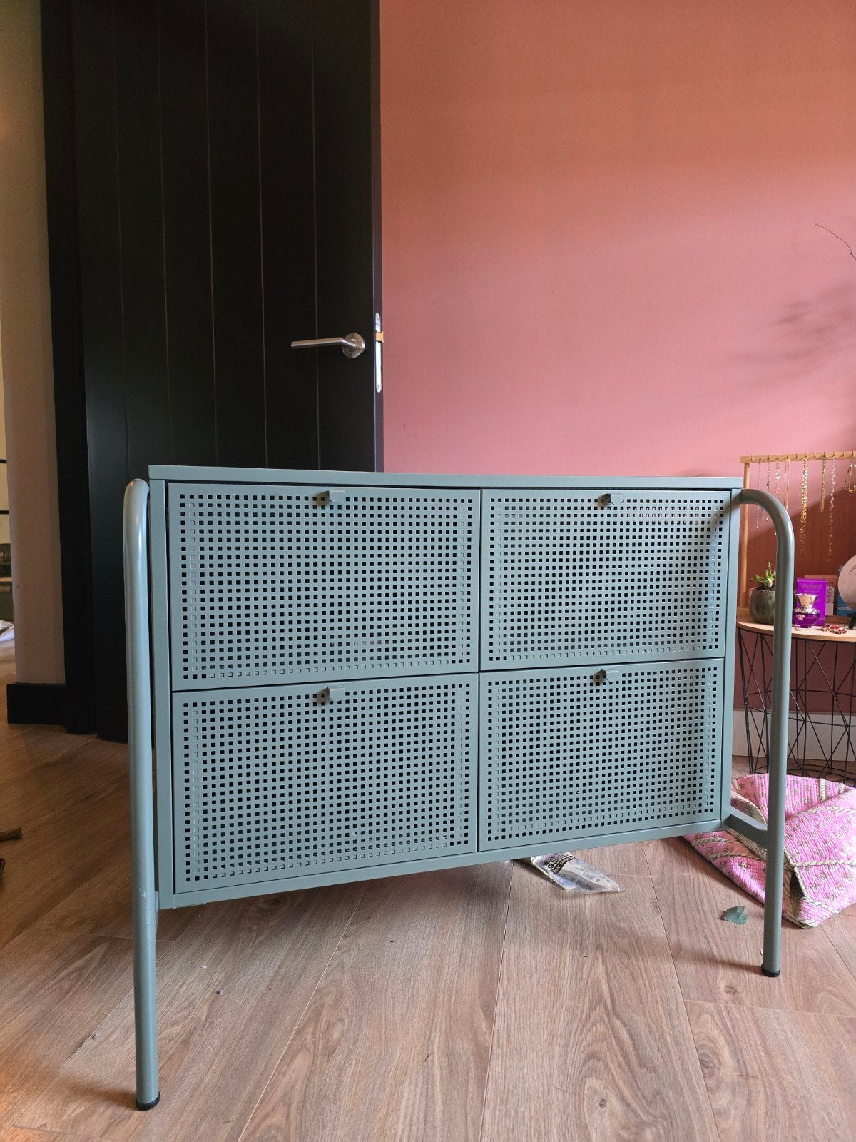 ikea nikkeby ladekast groen, Huis en Inrichting, Ophalen, 100 tot 150 cm, Zo goed als nieuw, 3 of 4 laden